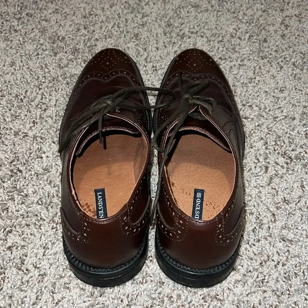 Lands End Men’s Lace Up Oxford Shoes